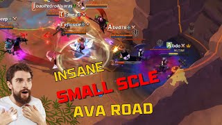 INSANE SMALL SCALE PVP 🔥MUTINY🔥 ROAD FIGHTS  Albion Online [upl. by Adnolahs]