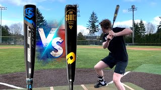 THE GOODS vs SELECT PWR  WHICH IS BETTER Power Hitter Hybrid Showdown  BBCOR Baseball Bat Reviews [upl. by Rexanne]