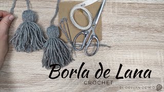 Cómo hacer borlas de lana para nuestras labores tejidas  Tutorial paso a paso fácil [upl. by Shina]