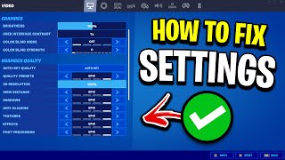 How To Fix Fortnite Settings NOT Saving Resetting Fix [upl. by Brownley219]