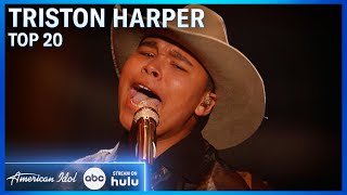 Triston Harper Original Song quotHOPEquot Hold On Pain Ends  American Idol 2024 [upl. by Ultun]