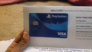 SONY PLAYSTATION VISA SIGNATURE CREDIT CARD UNBOXING 10132020 [upl. by Niad674]