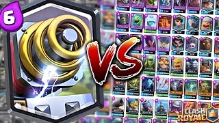 CHISPITAS VS TODAS LAS CARTAS LEGENDARIAS  EPICAS  ESPECIALES  COMUNES DE CLASH ROYALE [upl. by Iderf]