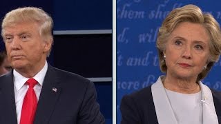 Trump and Clinton are asked to say something nice about each other [upl. by Nnylarac]