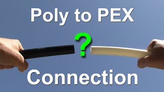 How to connect poly and PEX pipetubing together  Garage to Apartment Conversion  Episode 14 [upl. by Zitvaa907]