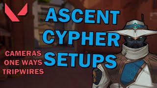 ASCENT CYPHER SETUPS Valorant Advanced Cypher Guide for Ascent [upl. by Kalb]