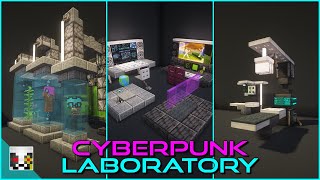 10 Cyberpunk Lab Ideas  Minecraft 119 [upl. by Eanom]