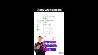 System of Quadratic Equations on the SAT Math [upl. by Ecnarret950]