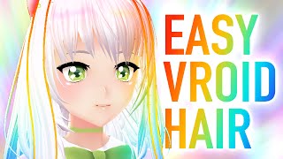 VRoid Hair Tutorial ★ InDepth Guide Easy [upl. by Heyde829]