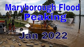 Maryborough Flood Peaking Jan 2022 [upl. by Aelat889]