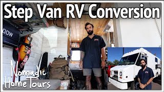 Living in a Step Van RV Conversion  FedEx Truck Tiny House [upl. by Omura626]