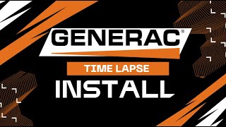 Generac Generator Install  Time Lapse [upl. by Ayama]