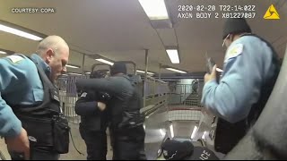 Chicago police shooting  New videos show officer shoot unarmed man at CTA Red Line station [upl. by Aicekan]