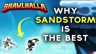 NERF SANDSTORM  Brawlhalla SANDSTORM MONTAGE Insane strings 0 TO DEATH edgeguards [upl. by Ysirhc]