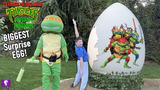 Giant TMNT Surprise Egg on HobbyFamilyTV [upl. by Leda]