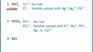 CHEMISTRY 101  Solubility rules and precipitation reactions [upl. by Spada328]