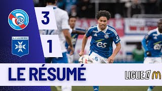 RC Strasbourg  Auxerre  31  Highlights  Ligue 1 202425  Strasbourg Auxerre [upl. by Mcgray500]