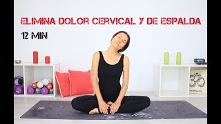 Alivia DOLOR CERVICAL de ESPALDA entre OPOMPLATOS  12 min ejercicios en casa [upl. by Pentha]