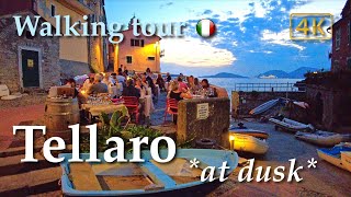 Tellaro Liguria Italy【Walking Tour】History in Subtitles  4K [upl. by Aslehc]