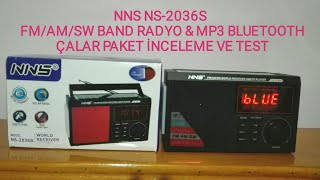 NNS NS2036S PAKET İNCELEME ve CİHAZIN TESTİ RADYO ve MP3 ÇALAR quotDetaylı Bilgiler Açıklamalardaquot [upl. by Irtak]