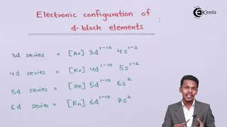 Electronic Configuration Of d block Elements  D and F Block Elements  Chemistry Class 12 [upl. by Inaffyt991]