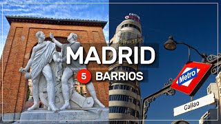 ➤ los 5 mejores BARRIOS de MADRID para tu alojamiento 🏨🛏️🛎️ 024 [upl. by Lonier]