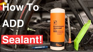 How To Add Sealant To Your Tubeless Tires 4k [upl. by Youlton52]