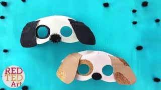 Easy Dog Mask DIY Year of the Dog Crafts for Kids Paper Plate Masks [upl. by Norvun]