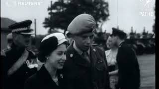 YORKSHIRE Queen Elizabeth the Second visits Britains Largest Army Camp at Catterick 1957 [upl. by Artemisia]