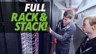 A DAY in the LIFE of the DATA CENTRE  FULL CUSTOMER quotRACK amp STACKquot with ASH amp JAMES [upl. by Adnama432]