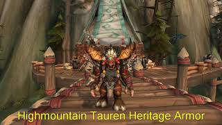 Highmountain Tauren Heritage Armor [upl. by Durstin595]