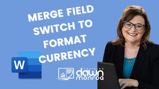 How to Add Merge Field Switch for Currency Formatting  Microsoft Word [upl. by Nerrag]