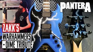 Zakk Wyldes Dimebag Darrell Tribute amp Wylde Audio Warhammer Guitars on Tour with Pantera [upl. by Crysta552]