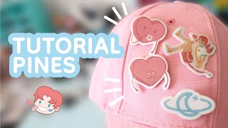 Tutorial  Pines con Plástico Encogible  Shrink Paper Imprimible y Resina ☾ [upl. by Tristram]