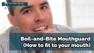 How to fit a boil and bite mouthguard [upl. by Mloc]