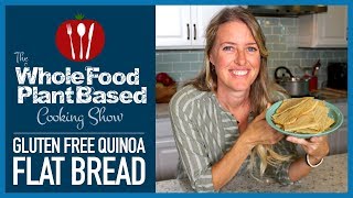 Easy Gluten Free Quinoa Flat Bread Recipe  Plant Based Vegan [upl. by Eeryk]