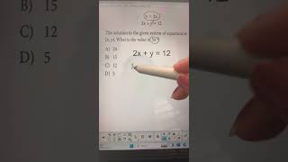 Quick Tips Cracking SAT Linear Systems maths satmathprep satsubject [upl. by Tunk]