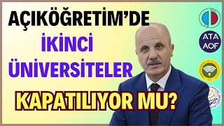 İkinci Üniversiteler Kapatılıyor Mu Yök Başkanında Önemli Açıklamalar [upl. by Annirac453]