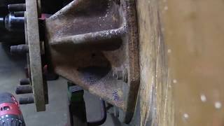 CASE 1845C Wheel Bearing Service [upl. by Alekat101]