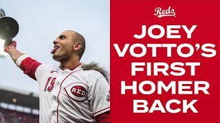 Joey Votto goes deep in his FIRST GAME in over 11 months [upl. by Malynda]