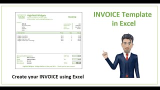 How to create an INVOICE in Excel  Spreadsheet Template for 2021 [upl. by Mclyman245]