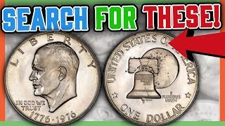 RARE EISENHOWER DOLLAR COINS WORTH MONEY  VALUABLE SILVER DOLLARS [upl. by Epolulot]