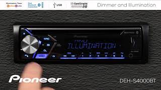 How To  Dimmer and Illumination Settings on Pioneer InDash Receivers 2018 [upl. by Halimeda]