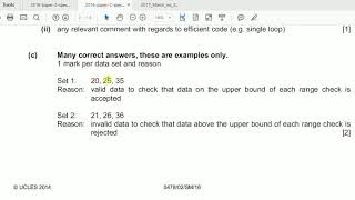 Computer Science IGCSE 2016 Paper 2 Part 1 [upl. by Hannis]