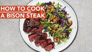 How to Cook a Bison Steak [upl. by Attelahs298]