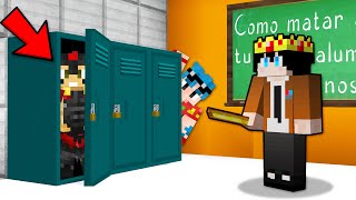 ME ESCONDO DEL PROFESOR TROLLINO 😂 ESCONDITE DENTRO DE UN ARMARIO EN LA ESCUELA 📝🎒 MINECRAFT [upl. by Mena]