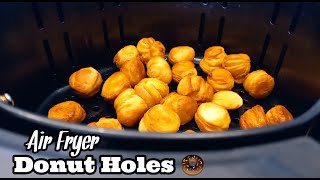 Air Fryer Donut Holes  How to make Donuts using Pillsbury Biscuits [upl. by Annoj]