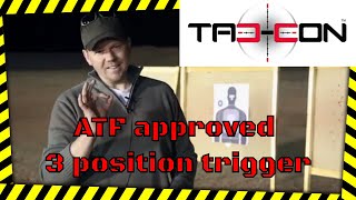 TacCon 3MR Demo 3 position AR trigger gun show video [upl. by Martyn356]