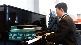 Grieg Piano Sonata Op7 in E minor 1st Movement Allegro Moderato [upl. by Dowling]