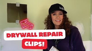 How to use Drywall Repair Clips to patch drywall [upl. by Worl]